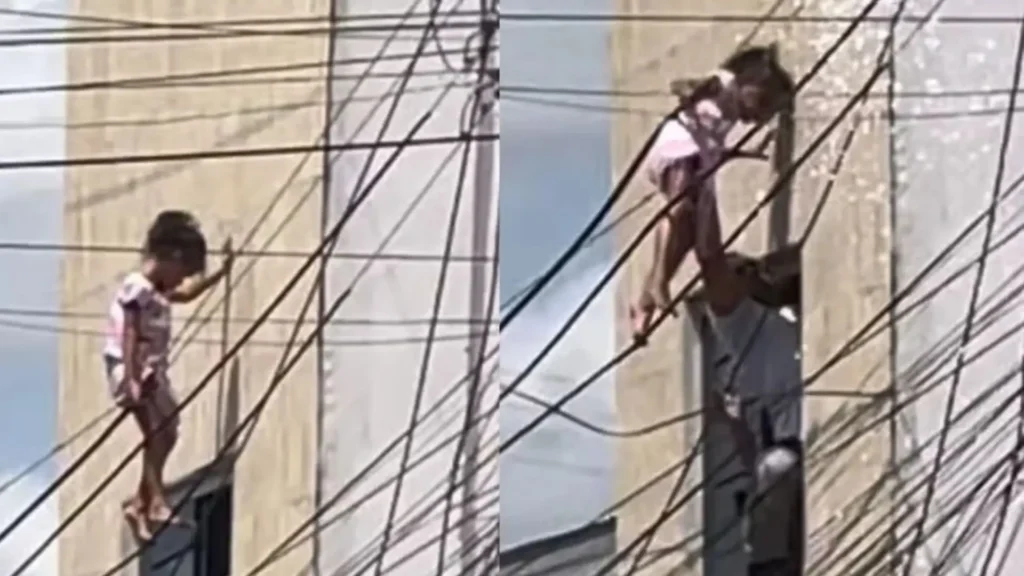 Criança é resgatada de fios elétricos por policial em Alagoas