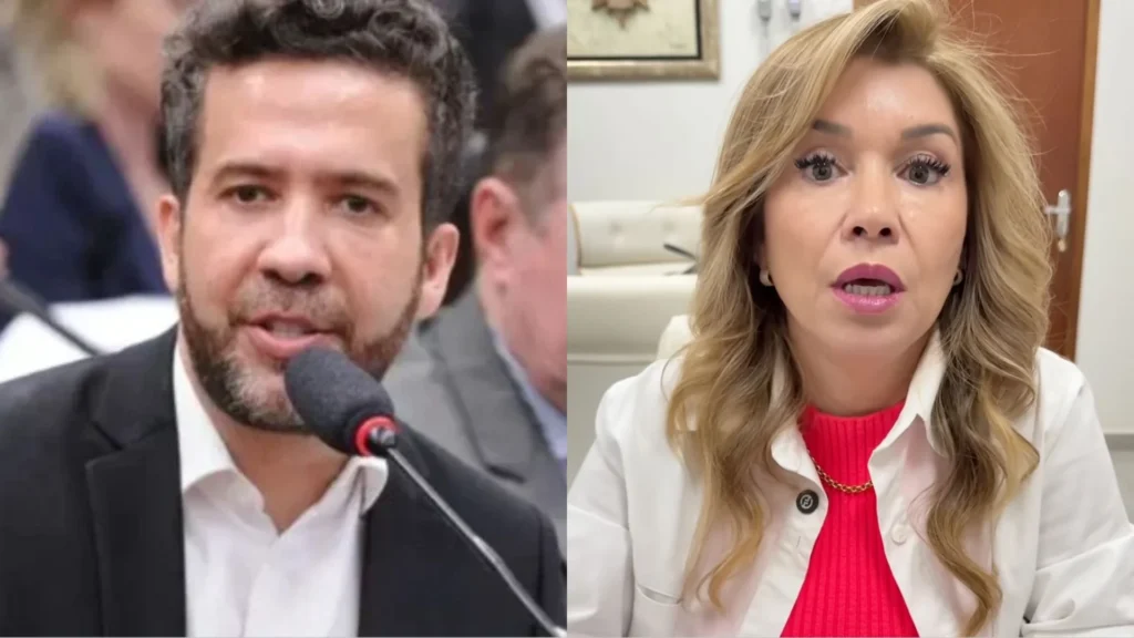 Flávio Bolsonaro convida ex-parceira de Janones para debate presidencial