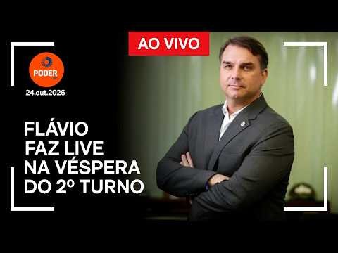 Flávio Bolsonaro realiza última live antes do segundo turno das eleições