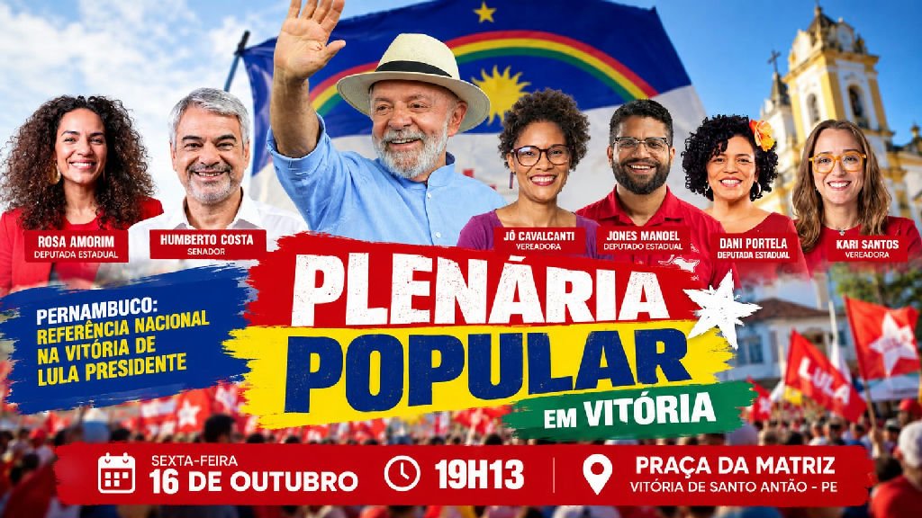 Lideranças políticas se reúnem em Vitória de Santo Antão em apoio a Lula