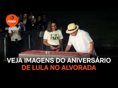 Lula celebra 81 anos com apoiadores no Palácio da Alvorada