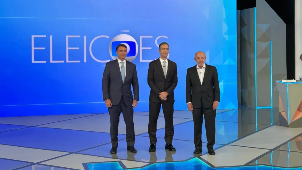 Lula e Flávio Bolsonaro: quem esteve presente no debate da TV Globo