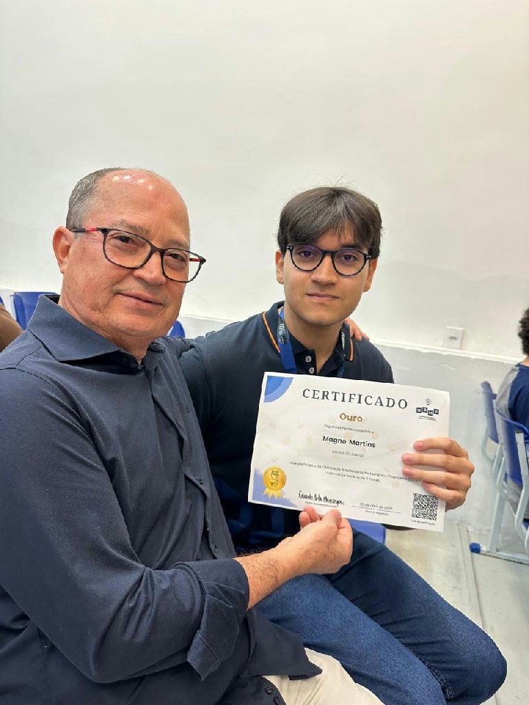 Magno Martins Filho conquista medalha de ouro na Olimpíada Nacional de Ciências