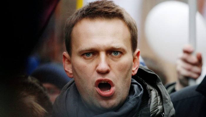 O líder da oposição Alexey Navalny, durante protesto (Foto: REUTERS/Alexander Demianchuk)