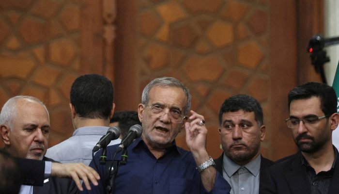 Presidente eleito do Irã, Masoud Pezeshkian 06/07/2024 Majid Asgaripour/WANA (West Asia News Age...