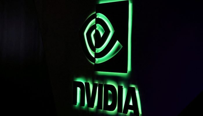 Logo da Nvidia em Los Angeles (REUTERS/Mike Blake)