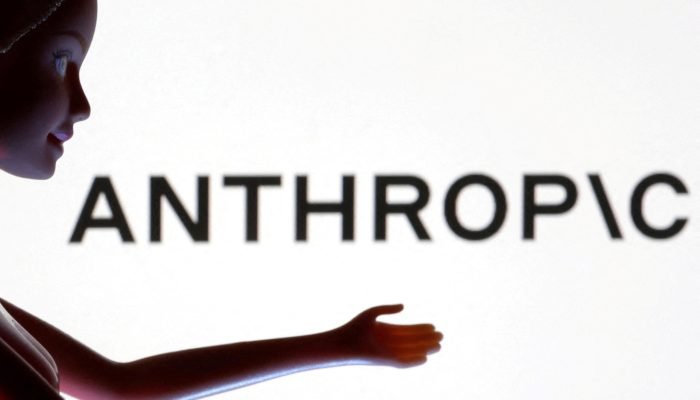 O logotipo da Anthropic é visto nesta ilustração feita em 31 de março de 2023. REUTERS/Dado R...