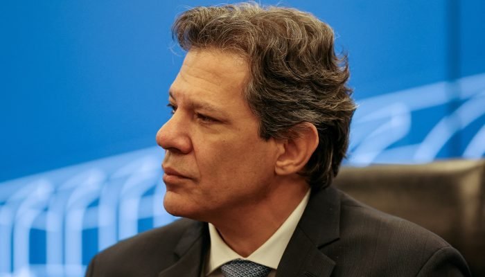 Ministro da Fazenda, Fernando Haddad, participa de entrevista coletiva à imprensa em Brasília 2...
