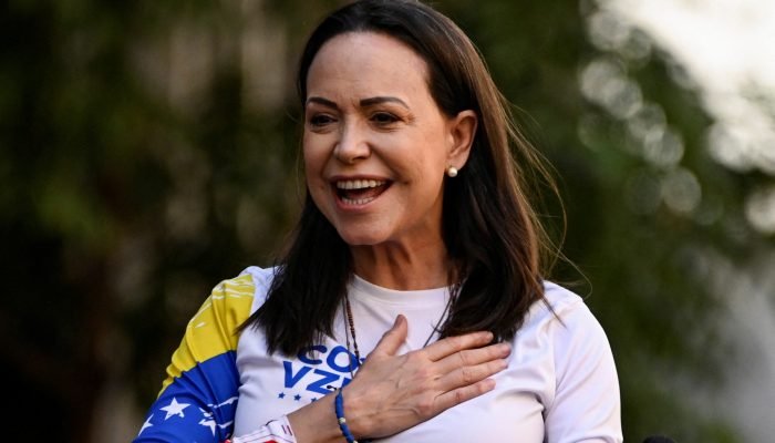 Líder da oposição venezuelana, Maria Corina Machado 09/01/2025. REUTERS/Maxwell Briceno