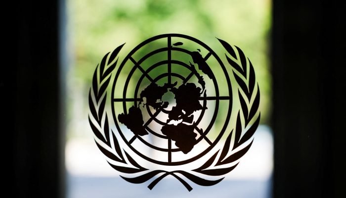 Logo da ONU na sede da entidade em Nova York 18/09/2025 REUTERS/Jeenah Moon