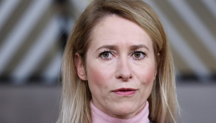 Kaja Kallas em Bruxelas 18/12/2025 REUTERS/Yves Herman