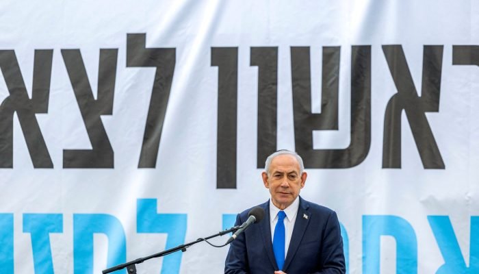 Primeiro-ministro israelense, Benjamin Netanyahu 28/10/2025 CHAIM GOLDBERG/Pool via REUTERS