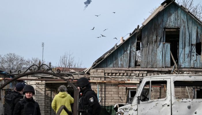 Local atingido por drone russo em Zaporizhzhia 21/3/2026 REUTERS/Stringer