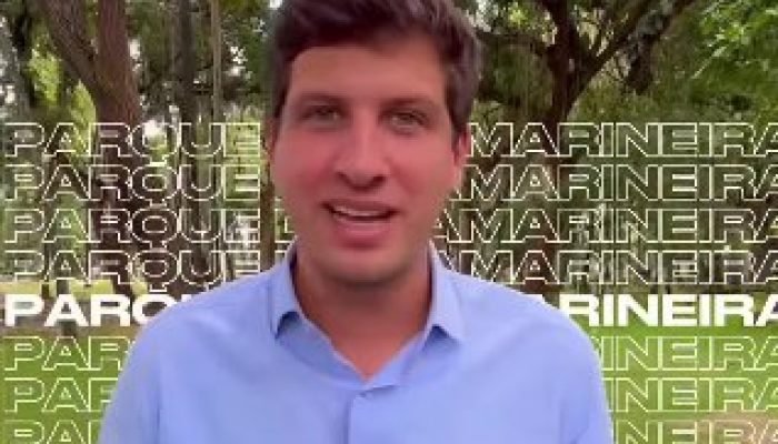 João Campos em vistoria da nova etapa do Parque da Tamarineira - REPRODUÇÃO