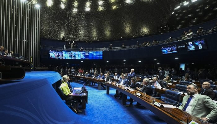 Plenário do Senado Federal durante sessão deliberativa ordinária. Foto: Carlos Moura/Agência ...