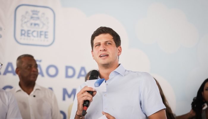 O prefeito de Recife, João Campos. Foto: Edson Holanda/ PCR