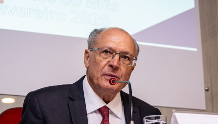 Vice-Presidente da República e Ministro, Geraldo Alckmin durante a Coletiva da Balança Comercia...