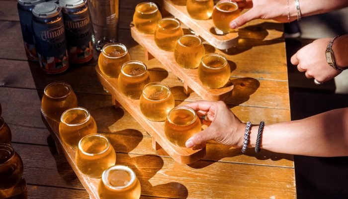 Pale Ale da cervejaria Almanac Beer Company, da Califórnia, que usa dióxido de carbono do ar pa...