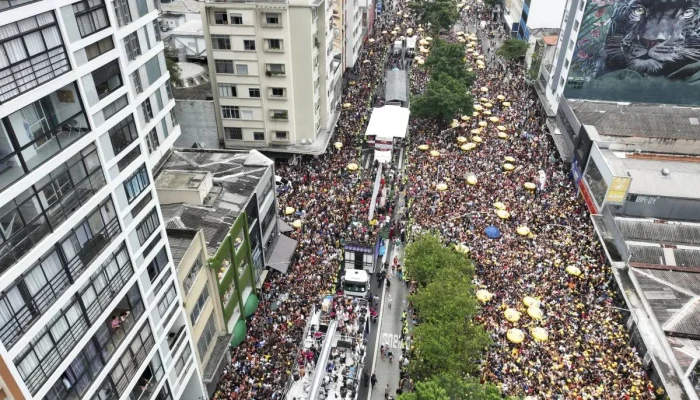 Bloco Acadêmicos do Baixo Augusta, em São Paulo. Foto: Andre Penner/Divulgação