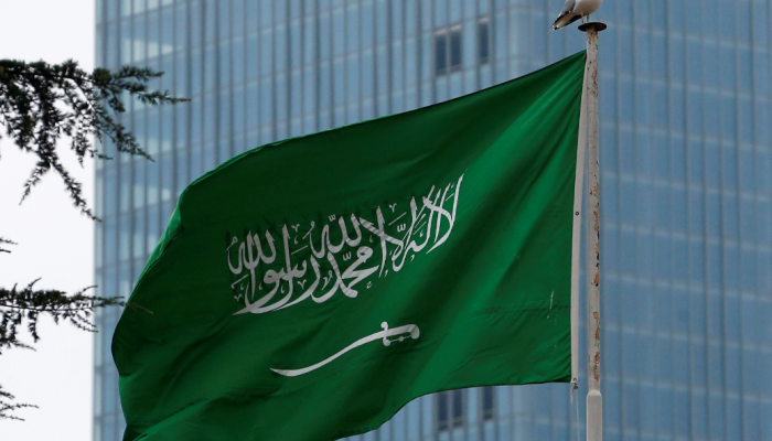 Bandeira da Arábia Saudita no consulado do país em Istambul, na Turquia 20/10/2018 (REUTERS/Hus...