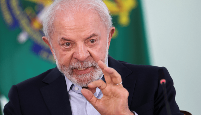 Presidente Luiz Inácio Lula da Silva discursa durante cerimônia no Palácio do Planalto 31 de o...