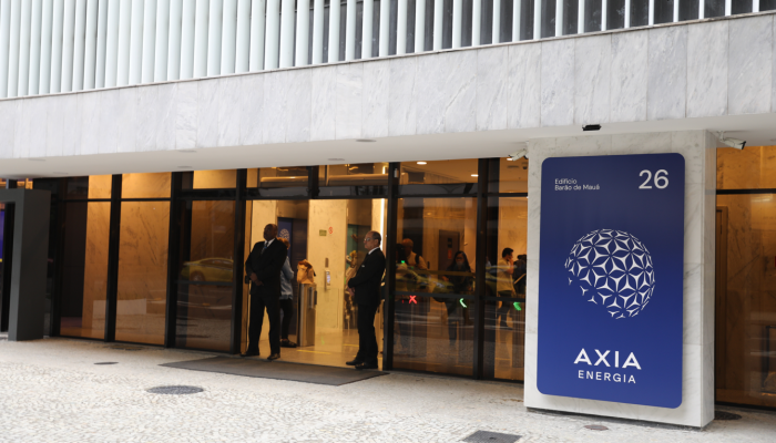 Fachada da Axia Energia (Crédito: Divulgação AXIA Energia)