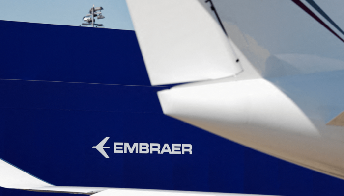 Logo da Embraer (Foto: REUTERS/Benoit Tessier/File Photo)