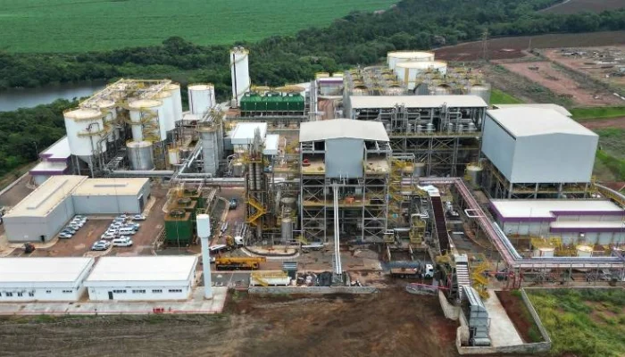 Planta de Etanol de Segunda Geração (E2G) da Raízen no Parque de Bioenergia Bonfim, em Guariba...