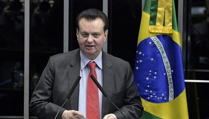 Gilberto Kassab participa de audiência no plenário do Senado Federal (Foto: Pedro França/Agên...