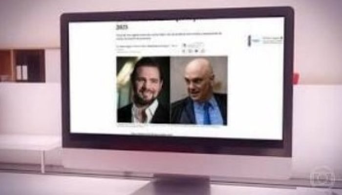 InfogrÃ¡fico mostra mensagens de Vocaro com Alexandre de Moraes â Foto: Arte O GLOBO