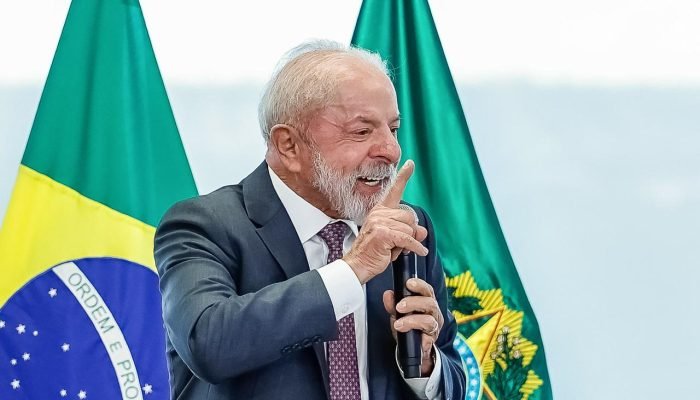Presidente da República, Luiz Inácio Lula da Silva, durante transmissão de cargo para o novo m...