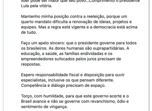Augusto Cury parabeniza Lula e pede governo sem revanchismo