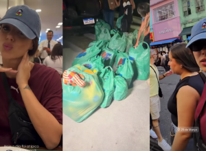 Bruna Biancardi organiza festa junina fora de época com compras na 25 de Março