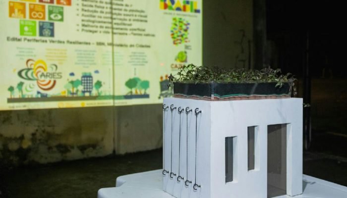 Cajueiro inaugura jardim de chuva para mitigar alagamentos