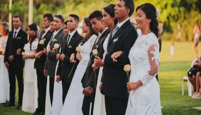Casamento coletivo em Igarassu reúne 74 casais para oficializar união