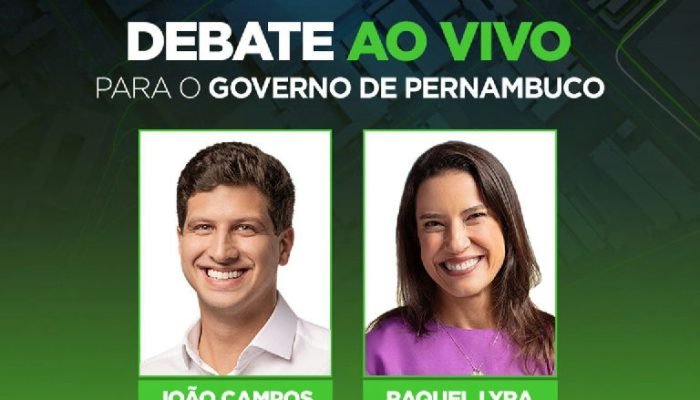 Debate entre Raquel Lyra e João Campos acontece na TV Nova nesta sexta