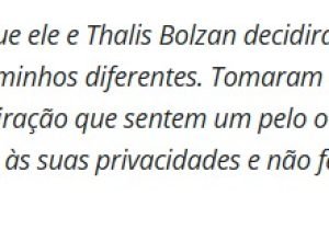 Eduardo Leite anuncia separação de Thalis Bolzan em decisão mútua