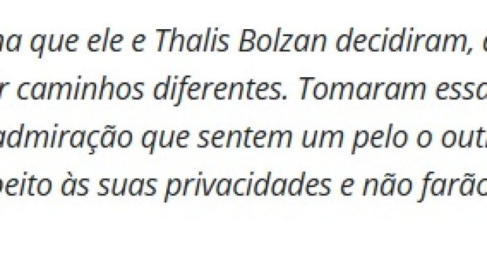 Eduardo Leite anuncia separação de Thalis Bolzan em decisão mútua