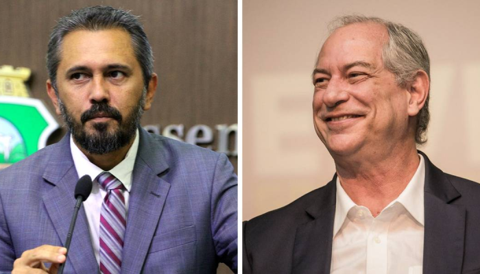 O governador Elmano de Freitas (PT) e o ex-ministro Ciro Gomes (PSDB) empatam tecnicamente na dis...