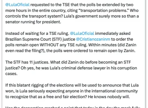 Filho de Trump critica decisão do STF e compara Lula a Maduro