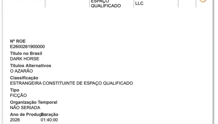 Filme 'Dark Horse' sobre Bolsonaro recebe registro da Ancine