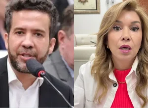 Flávio Bolsonaro convida ex-parceira de Janones para debate presidencial