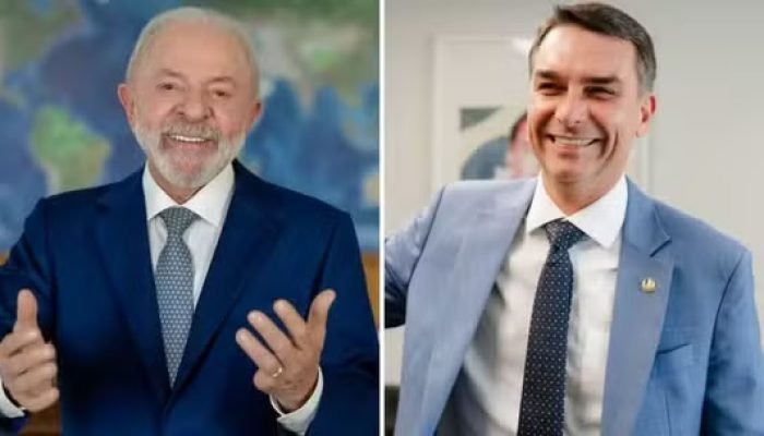 Flávio Bolsonaro lidera numericamente sobre Lula em pesquisa de segundo turno