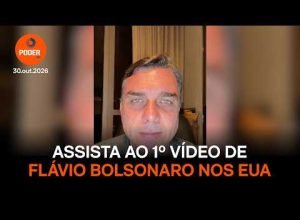 Flávio Bolsonaro publica vídeo nos EUA e comenta saída do Brasil