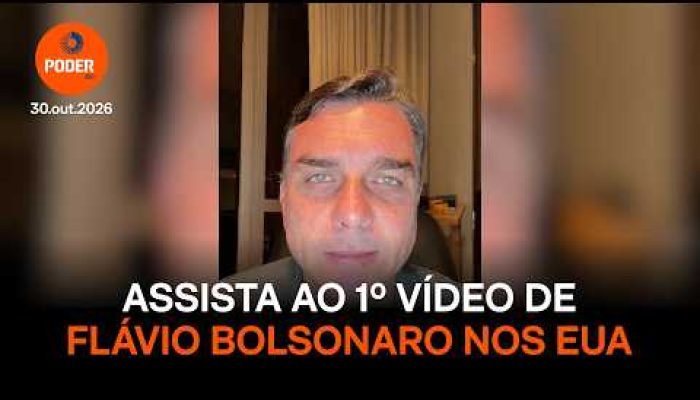 Flávio Bolsonaro publica vídeo nos EUA e comenta saída do Brasil