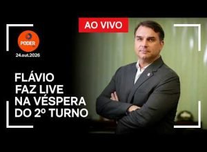 Flávio Bolsonaro realiza última live antes do segundo turno das eleições