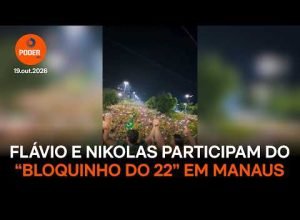 Flávio Bolsonaro reúne multidão em Manaus com apoio de Nikolas e Pavanato