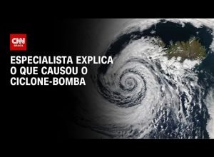 Frente fria traz queda de temperatura e temporais após ciclone-bomba