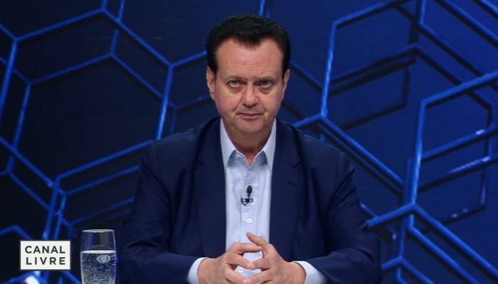 Gilberto Kassab, presidente nacional do PSD (Foto: Reprodução/TV Bandeirantes)
