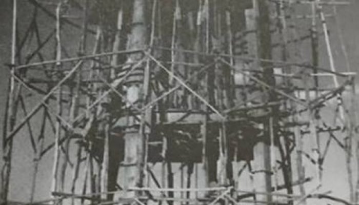 Retalhes do Vale/reprodução A construção da antiga caixa d’água de Petrolina, há mais de 60 anos, parou a cidade naquela